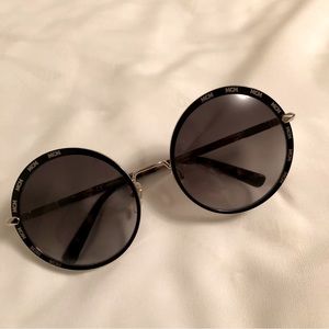 MCM Black Sunglasses with Multicolored Temples